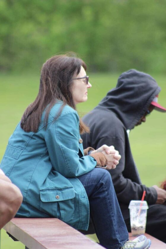 All heart, one beat Dunkirk baseball team stands with fan battling